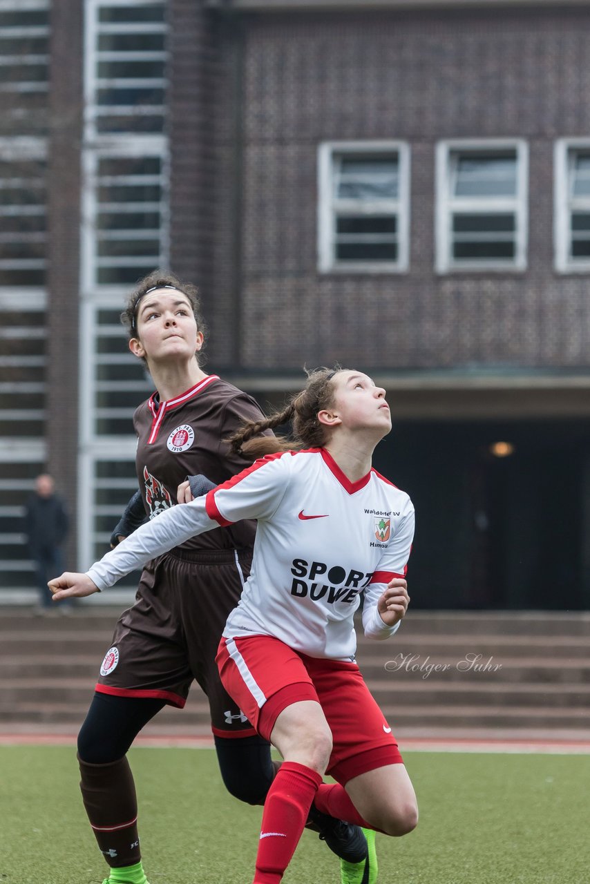 Bild 399 - B-Juniorinnen Walddoerfer - St.Pauli : Ergebnis: 4:1